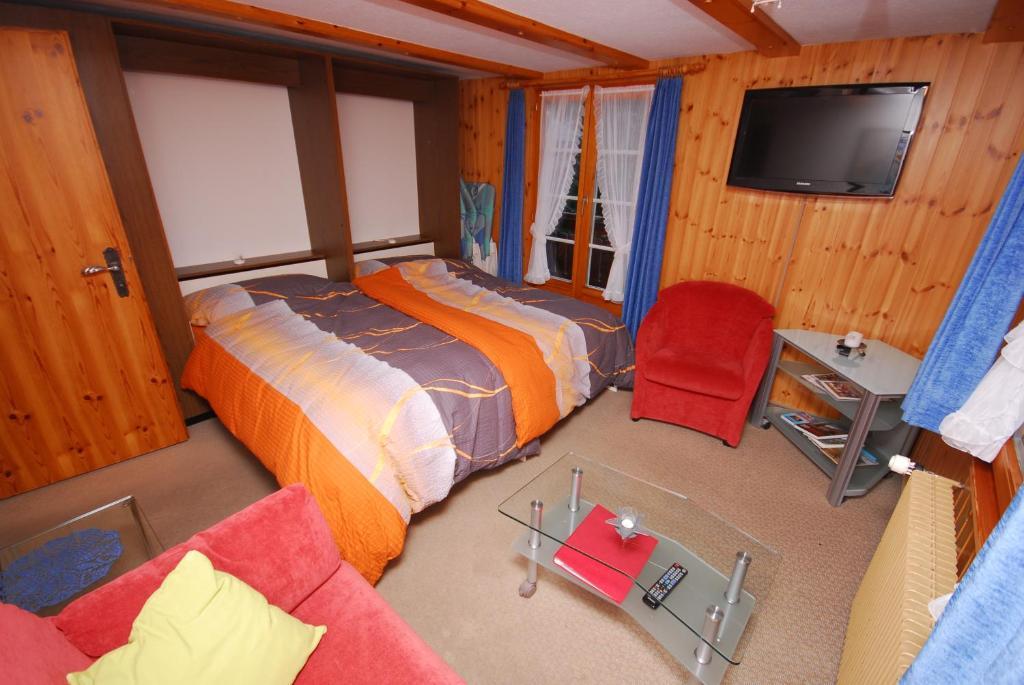 Chalet Alpenruh Saas Fee Quarto foto